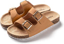 Pupeez Girls Comfort Sandals Buckle Adjustable Slip-on ~ Beige Shoes Pupeez   