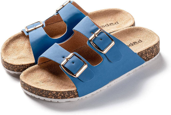 Pupeez Girls Comfort Sandals Buckle Adjustable Slip-on ~ Royal Blue Shoes Pupeez   