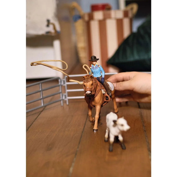 Schleich | Cowgirl Team Roping Fun Toys Schleich   