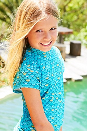 Mahina Mer'Swim Wear | Swim Shirt ~ Aqua Size 12 Clothing Mahina   