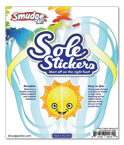 Smudge Art | Sole Stickers ~ Sun Shoes Smudge Art   