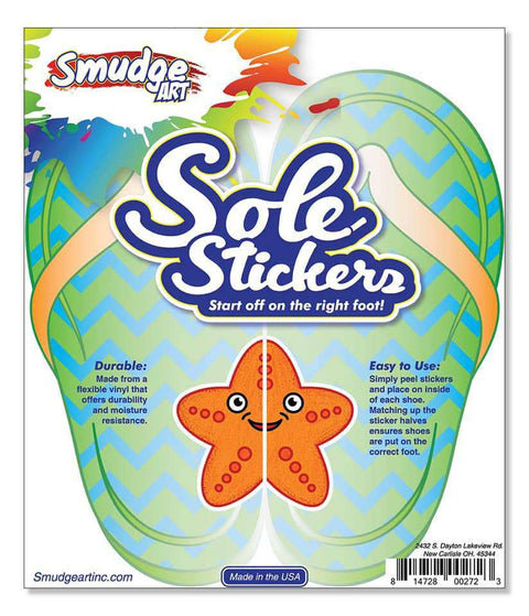Smudge Art | Sole Stickers ~ Starfish Shoes Smudge Art   