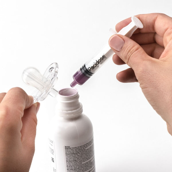 Pacidose Pacifier Liquid Medicine Dispenser with Oral Syringe HealthCare Paci Dose   