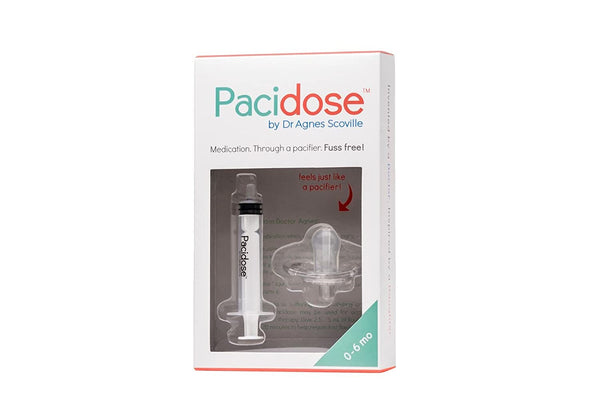 Pacidose Pacifier Liquid Medicine Dispenser with Oral Syringe HealthCare Paci Dose   