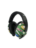 Ear muff baby protection with a baseball print