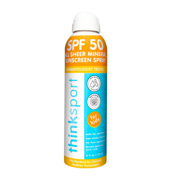 Thinkbaby & Thinksport - Thinksports Kids All Sheer Mineral Sunscreen Spray SPF 50 Skin Care Thinkbaby   