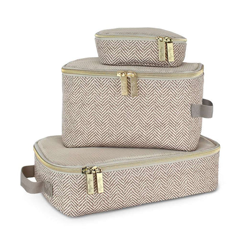 Itzy Ritzy | Pack Like A Boss Packing Cubes ~ Taupe DiaperBags Itzy Ritzy   