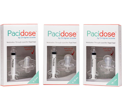 Pacidose Pacifier Liquid Medicine Dispenser with Oral Syringe HealthCare Paci Dose   