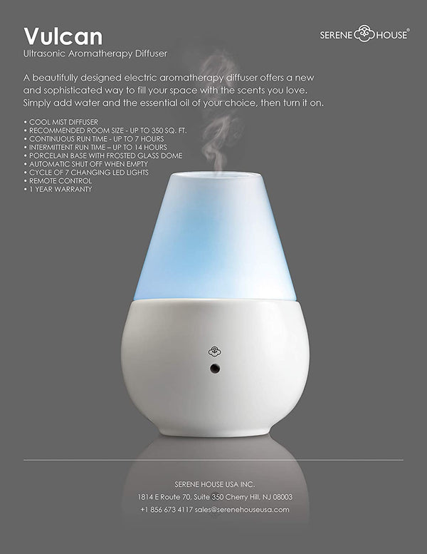 Serene House | Vulcan Remote Control Essential Oil Diffuser Home Serene House   