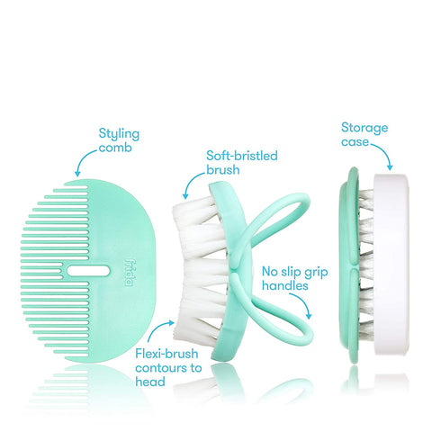 FridaBaby | Infant Head-Hugging Hairbrush + Styling Comb Set BabyGear FridaBaby   