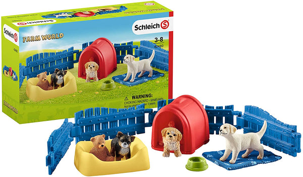 Schleich | Farm World ~ Puppy Pen Toys Schleich   