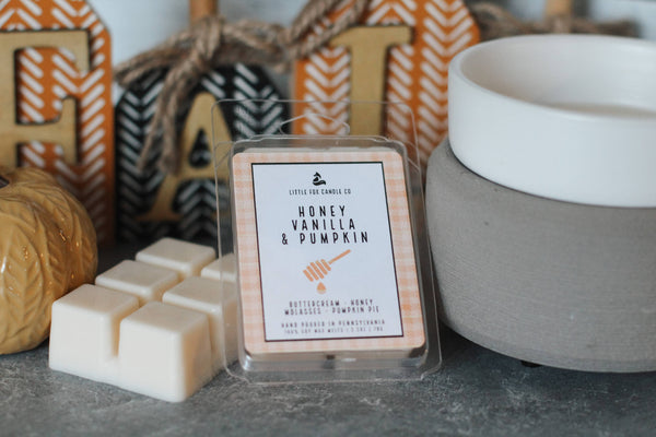 Little Fox Candle Co - Honey Vanilla & Pumpkin Wax Melt Bar