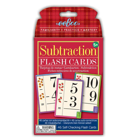 EeBoo | Flash Cards - Subtraction Toys eeBoo   