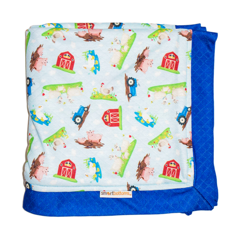 Smart Bottoms Cuddle Blanket ~ Barnyard Babies Bedding Smart Bottoms   