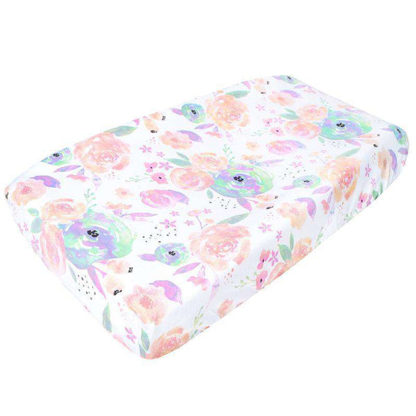 Copper Pearl | Premium Knit Diaper Changing Pad Cover ~ Bloom Bedding Copper Pearl   