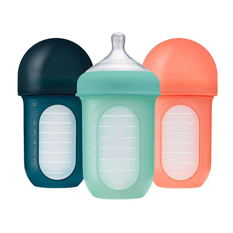 Boon Nursh Silicone Bottle Pouch - 3 Pack Teal Feeding Boon   