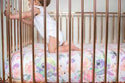Copper Pearl | Premium Knit Fitted Crib Sheet ~ Bloom Bedding Copper Pearl   