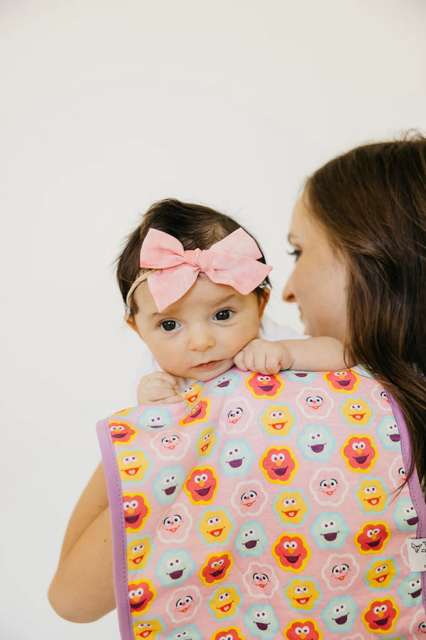 Copper Pearl x Sesame Street | Premium Burp Cloth 3 Pack Set ~ Abby and Pals BabyGear Copper Pearl   