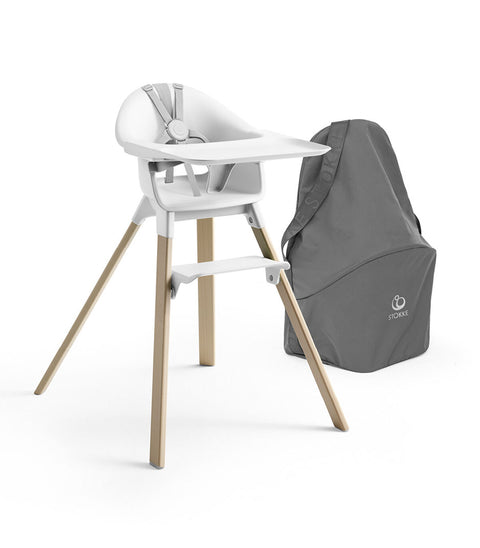 Stokke Clikk High Chair Travel Bundle | White with Travel Bag HighChair Stokke   