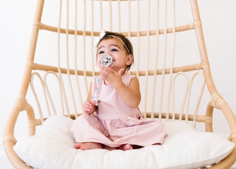 Copper Pearl | Binky Clip Set ~ Bloom Pacifier Copper Pearl   