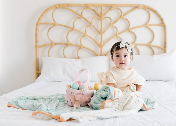 Copper Pearl | Three-Layer Baby Quilt ~ Easter Bedding Copper Pearl   