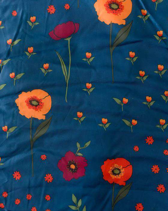 Little Unicorn | Outdoor Blanket ~ Midnight Poppy 5' x 5'  Little Unicorn   