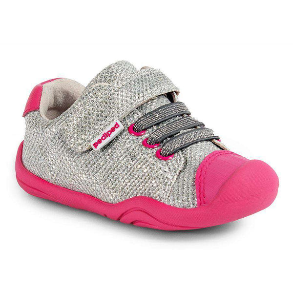 Grip N Go Pediped | Jake Sparkly Silver Shoes Pediped   