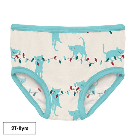 Kickee Pants Girl's Underwear | Natural Tangled Kittens Clothing Kickee Pants   