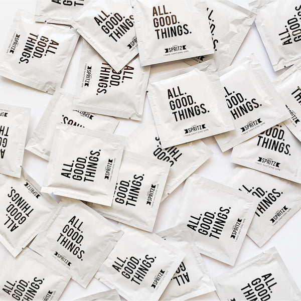 Happy Spritz - All Good Things Single Sanitizing Towelette SkinCare Happy Spritz   