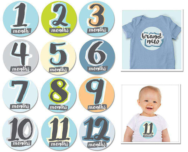 Sticky Bellies | Hello, Baby (boy) | Newborn - 12 months Baby Sticky Bellies   