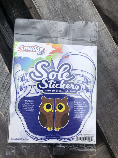 Smudge Art | Sole Stickers ~ Owl Shoes Smudge Art   