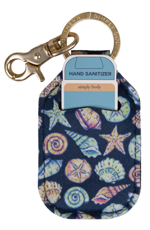 Simply Southern ~ Keychain Sanitizer Sleeve ~ Shell Navy Clothing Simply Southern   