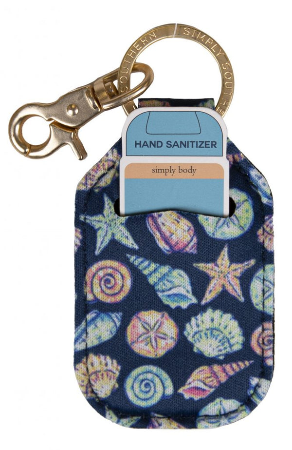 Simply Southern ~ Keychain Sanitizer Sleeve ~ Shell Navy Clothing Simply Southern   
