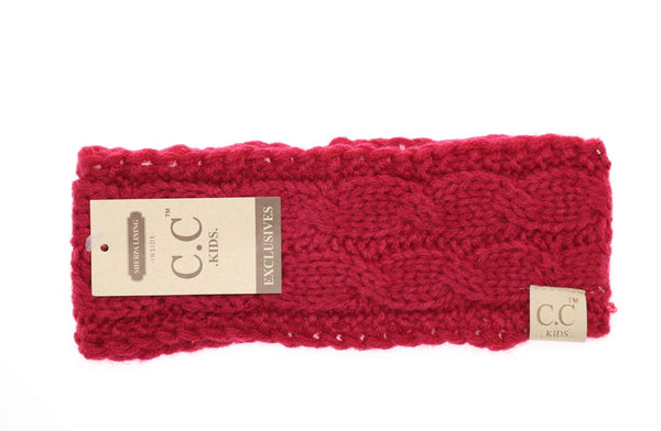 CC Beanie | Kids Solid Knit Head Wrap ~ Hot Pink Clothing CC Beanie   