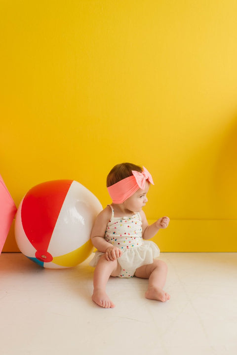 Baby Bling Bows | Classic Knot Headband ~ Neon Coral Baby Baby Bling Bows   