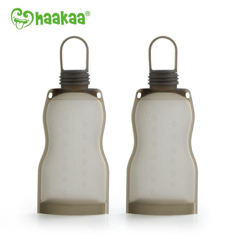 Haakaa Silicone Milk Storage Bag 2 Pack (9oz/260ml) Feeding Haakaa   
