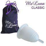 MeLuna | Classic Stem Handle Menstrual Cup  MeLuna Menstrual Cups Small | Clear  