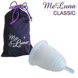 MeLuna | Classic Stem Handle Menstrual Cup  MeLuna Menstrual Cups Small | Clear  