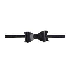 Baby Bling Bows | Bow Tie Skinny Headband ~ Patent Leather Black Baby Baby Bling Bows   