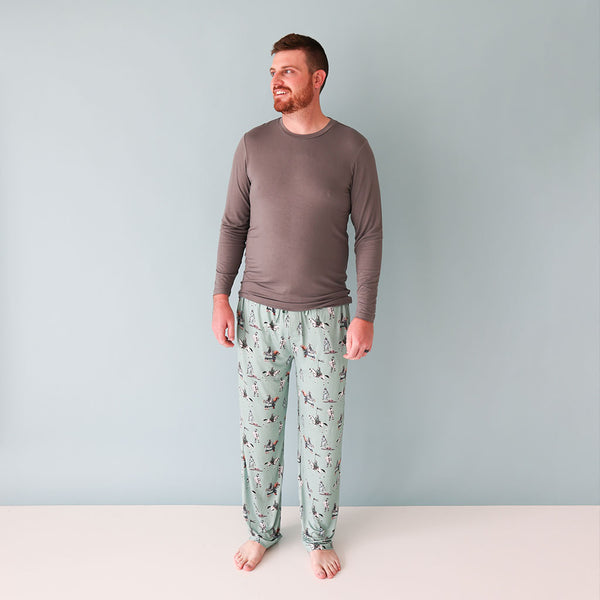 Posh Peanut ~ Men's Long Sleeve Pajama  Set ~ Wallace Clothing Posh Peanut   
