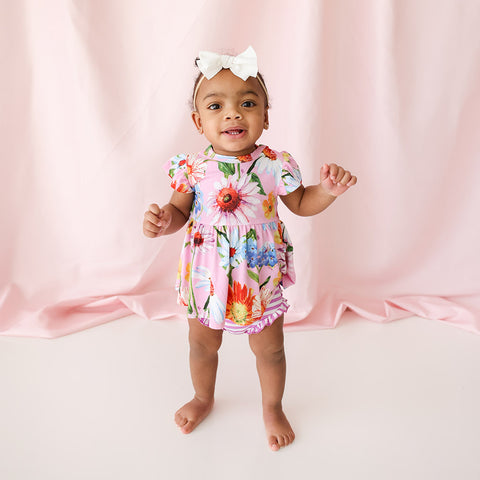 Posh Peanut | Ruffled Capsleeve Peplum Top & Bloomer Set ~ Kaileigh Clothing Posh Peanut   
