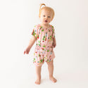 Posh Peanut Flutter Sleeve Romper with Snaps ~ Annabelle Clothing Posh Peanut   