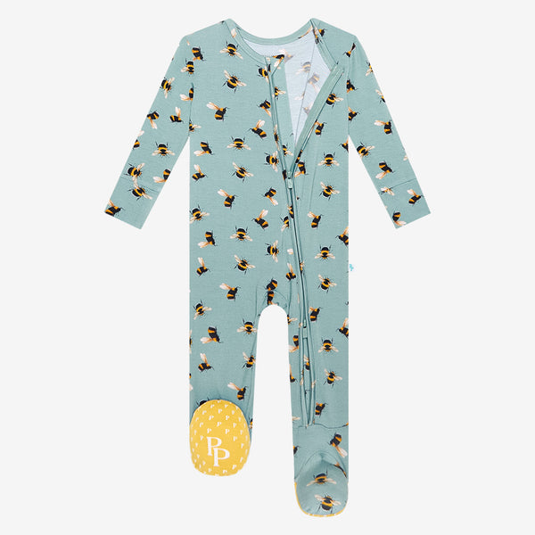 Posh Peanut Footie Zippered One Piece ~ Spring Bee Clothing Posh Peanut 3-6 months  