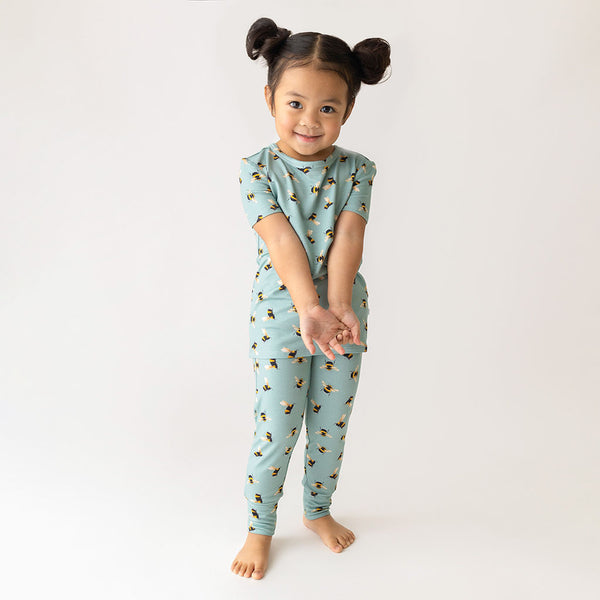 Posh Peanut Short Sleeve Basic Pajama ~ Spring Bee