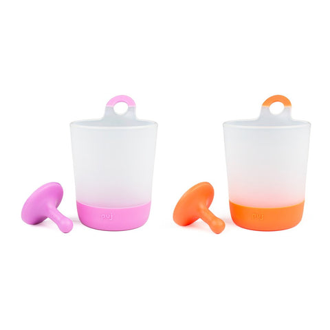 puj phillup | 2 pack hangable kids cups ~ Lilac & Tangerine Kitchen Puj   
