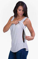 Belly Bandit | Heather Grey Maternity Tank Clothing Belly Bandit   