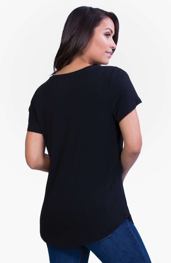 Belly Bandit | Perfect Nursing Collection | Black Perfect Nursing Tee Clothing Belly Bandit   