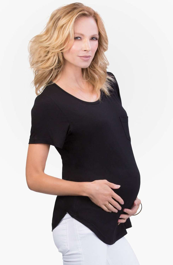 Belly Bandit | Perfect Nursing Collection | Black Perfect Nursing Tee Clothing Belly Bandit   