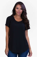 Belly Bandit | Perfect Nursing Collection | Black Perfect Nursing Tee Clothing Belly Bandit   