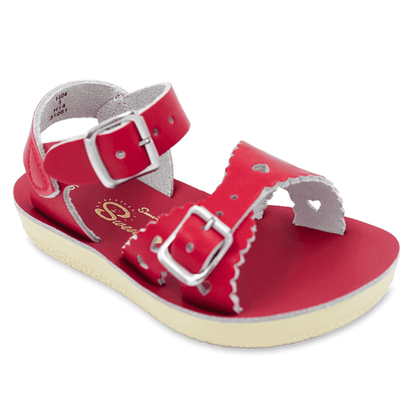 Sun-San Sweetheart Sandals | Red (children's) Shoes Salt Water Sandals by Hoy Shoes   